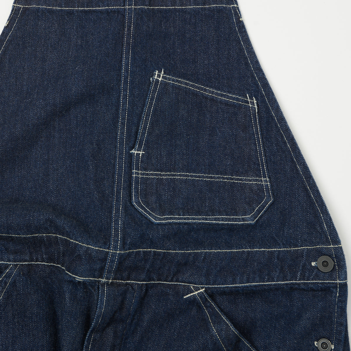 Freewheelers & Co Union Special Overalls 'Silver Hammer' Bib Denim Overall - Rinsed