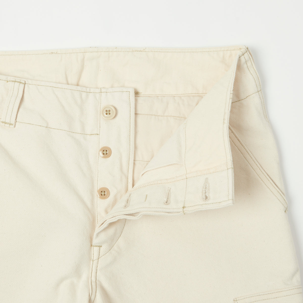 Freewheelers & Co Union Special Overalls Aviators Trouser - Raw White