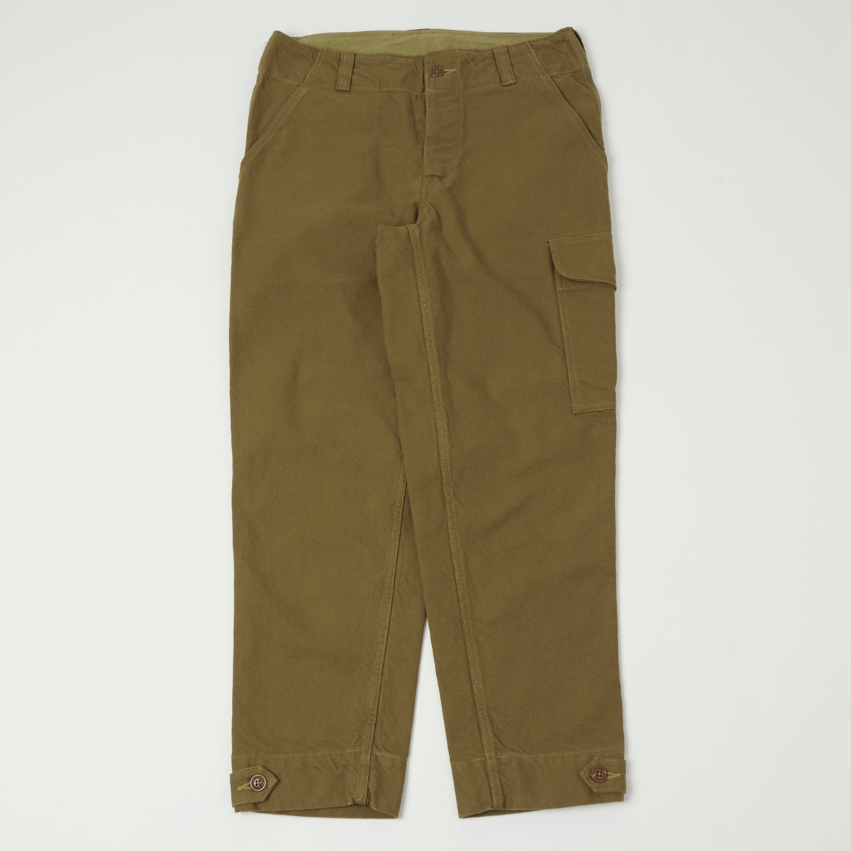 Freewheelers & Co Union Special Overalls Aviators Trouser - Dark Beige