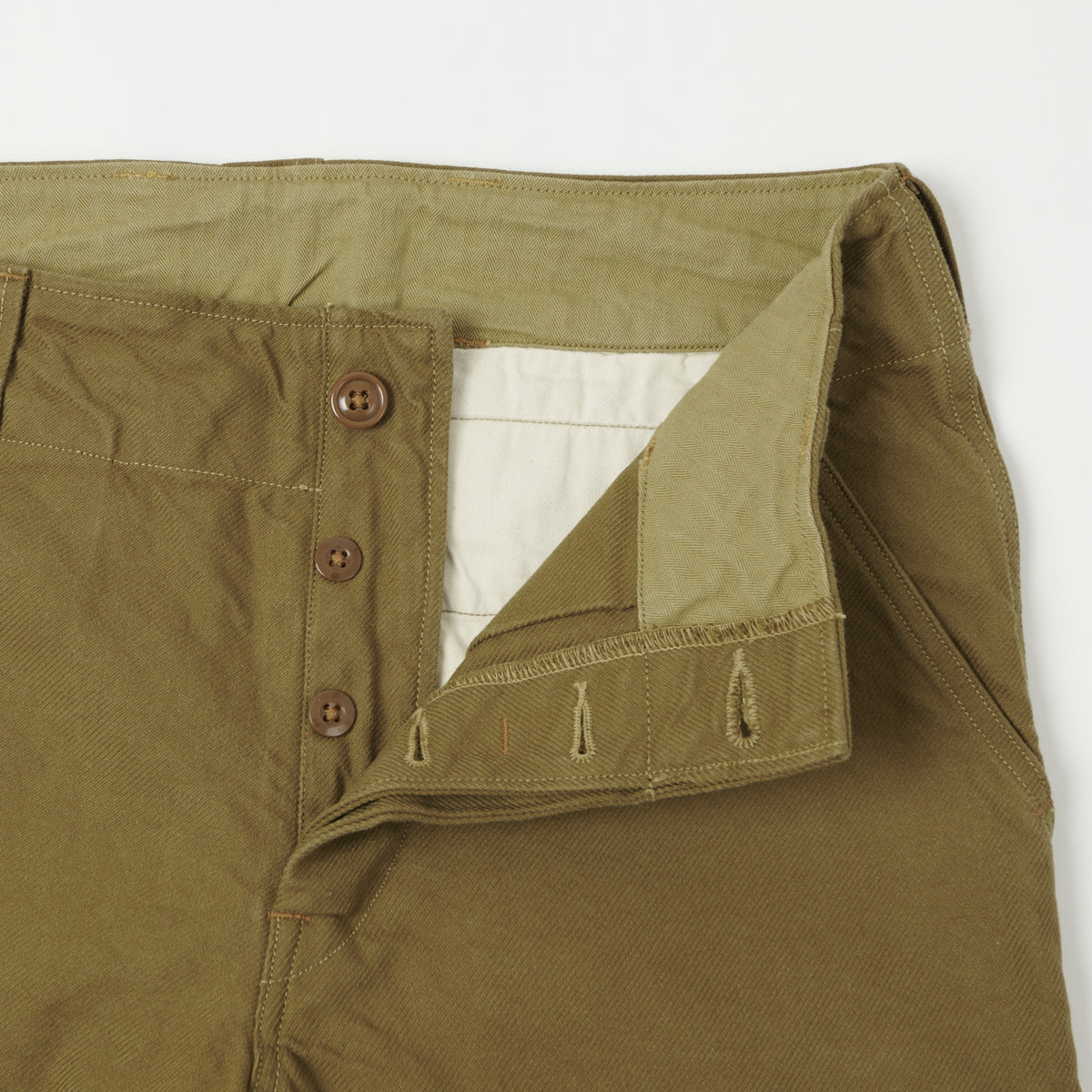 Freewheelers & Co Union Special Overalls Aviators Trouser - Dark Beige