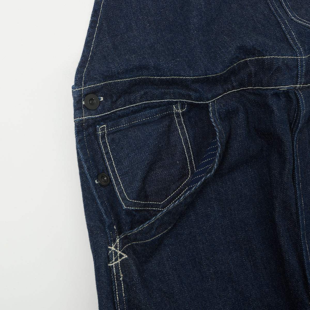 Freewheelers & Co Union Special Overalls 'Silver Hammer' Bib Denim Overall - Rinsed