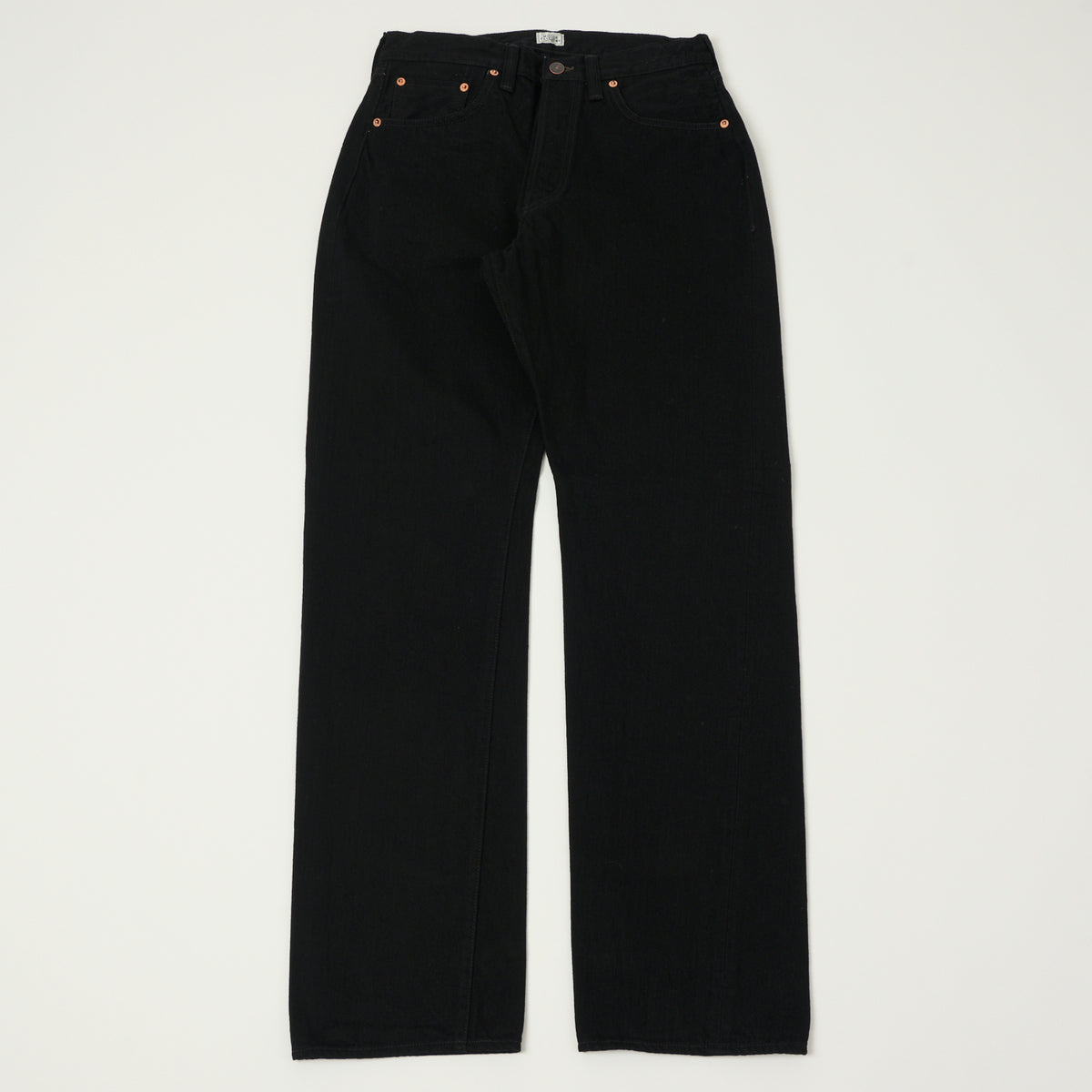 Freewheelers & Co The Vanishing West 601RB Regular Straight Jean - Black One Wash
