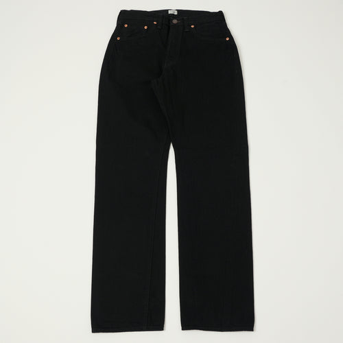 Freewheelers & Co The Vanishing West 601RB Regular Straight Jean - Black One Wash