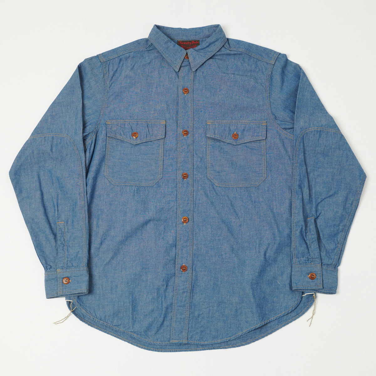 Freewheelers & Co Great Lakes 'Skid Row' Chambray Shirt - Indigo