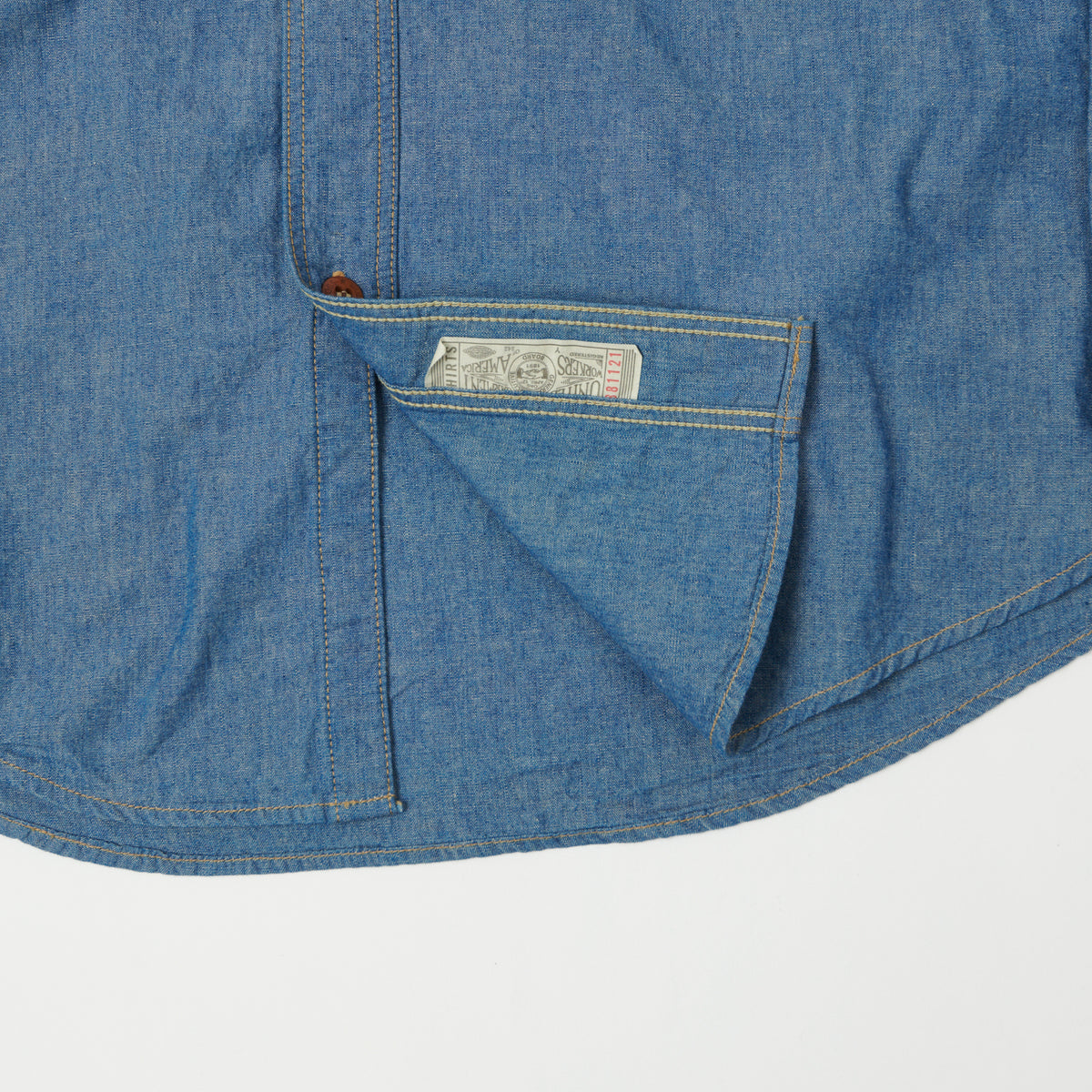 Freewheelers & Co Great Lakes 'Skid Row' Chambray Shirt - Indigo