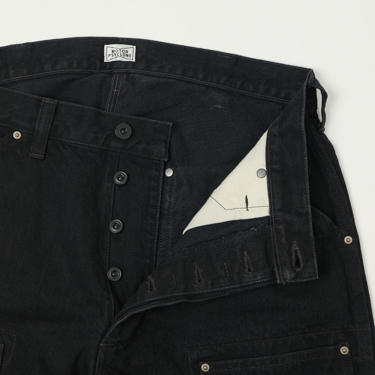 Freewheelers & Co Motor Psyclone 'Bakersfield' Trousers - Rude Black