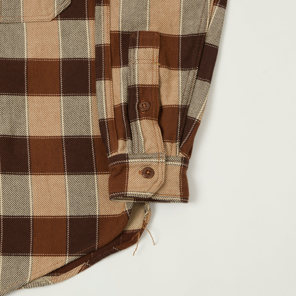 Freewheelers & Co Union Special Overalls 'Birner' Mechanic Shirt - Brown