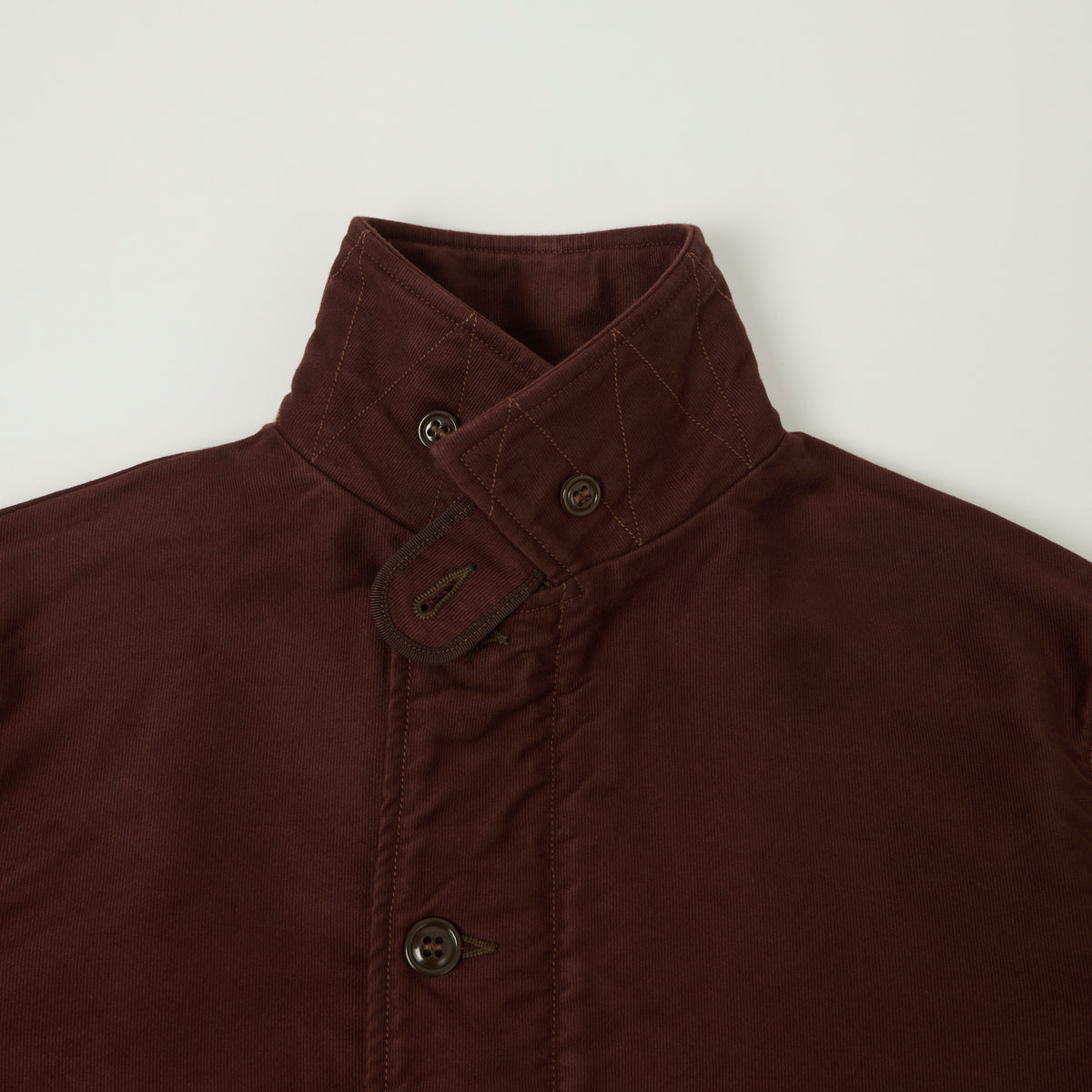 Freewheelers & Co Deck Worker Jacket - Dark Red Brown