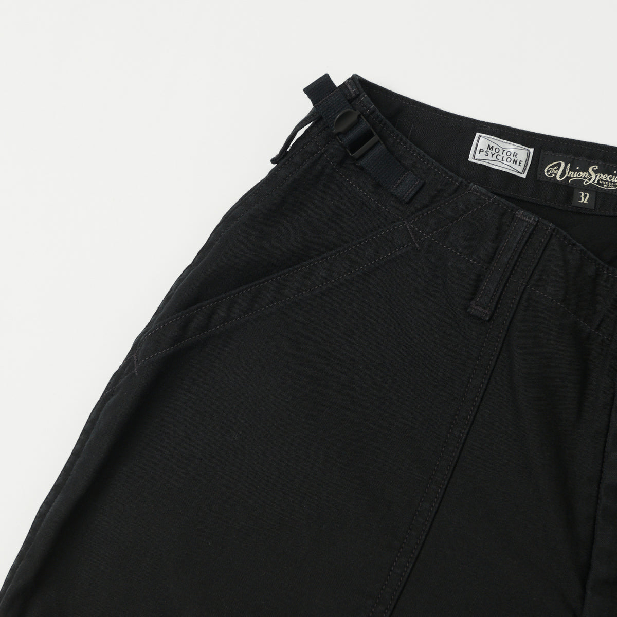 Freewheelers & Co Motor Psyclone 'Garage Crew' Work Short - Black