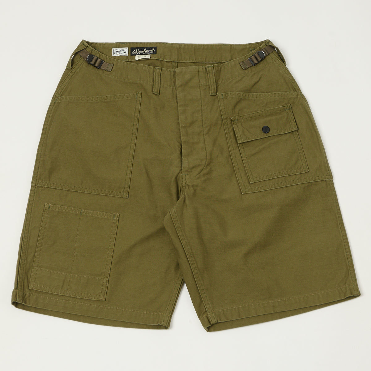 Freewheelers & Co Motor Psyclone 'Grunts' Shorts - Olive
