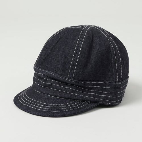 Freewheelers & Co Union Special Overalls 'Guthrie' 10oz Denim Cap - Indigo