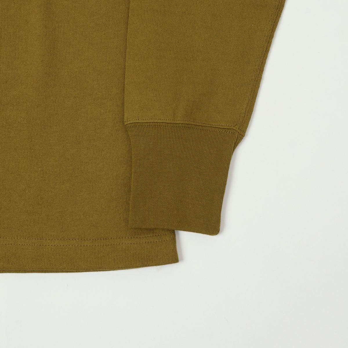 Freewheelers & Co Power Wear Long Sleeve Henley - Olive Drab