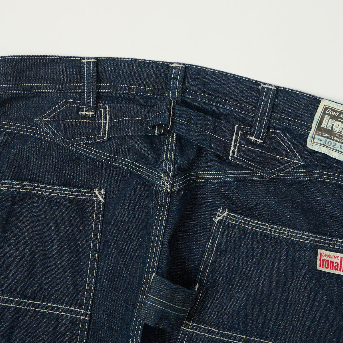 Freewheelers & Co Ironall 'Lot 102 Denim Overalls' Trouser - Indigo