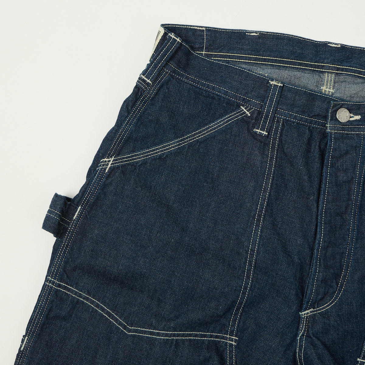 Freewheelers & Co Ironall 'Lot 102 Denim Overalls' Trouser - Indigo