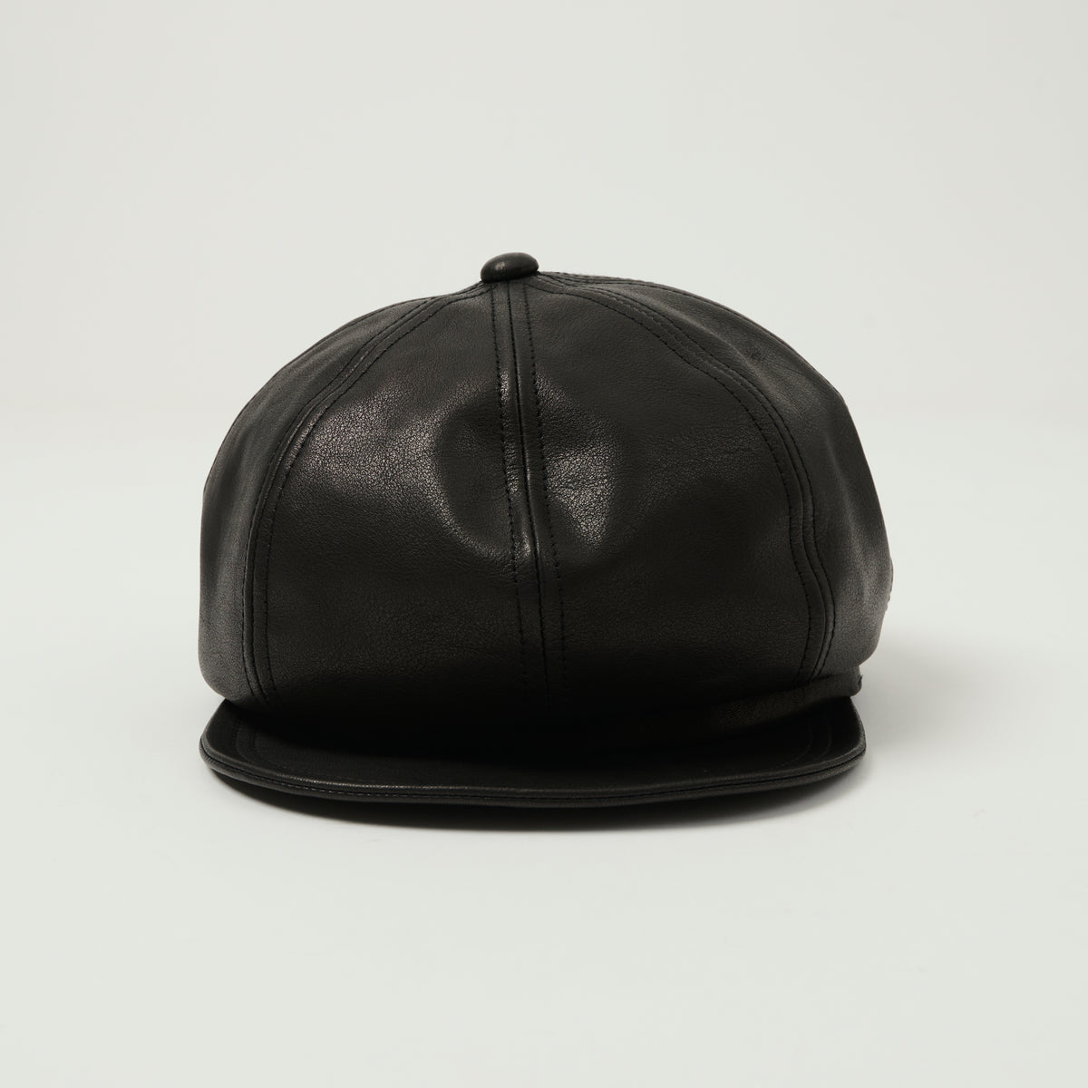 Freewheelers & Co Union Special Overalls Leather 'Jam Buster' Hat - Black
