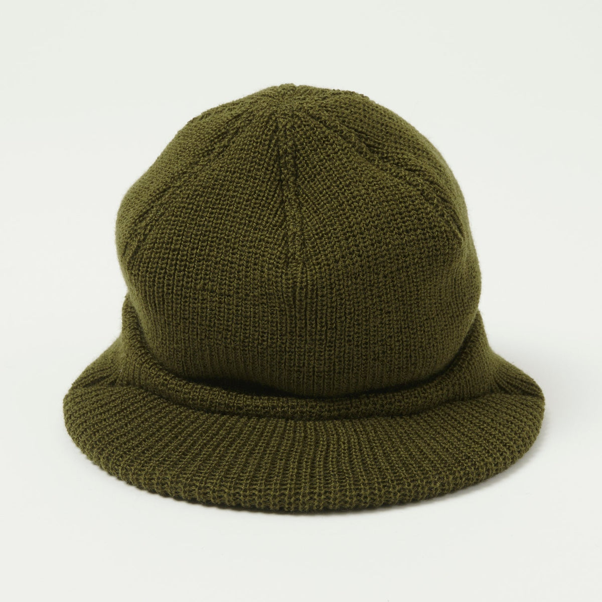 Freewheelers & Co M-1941 Wool Knit Jeep Cap - Olive