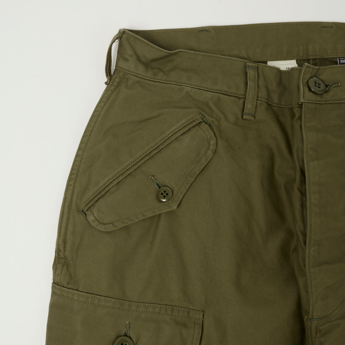 Freewheelers & Co Union Special Overalls 'Jungle Fatigues' Tropical Trousers - Khaki