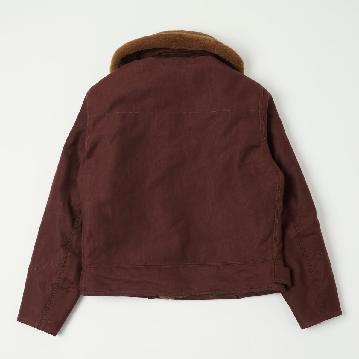 Freewheelers & Co 'Wind Master' Winter Flying Jacket - Red Brown