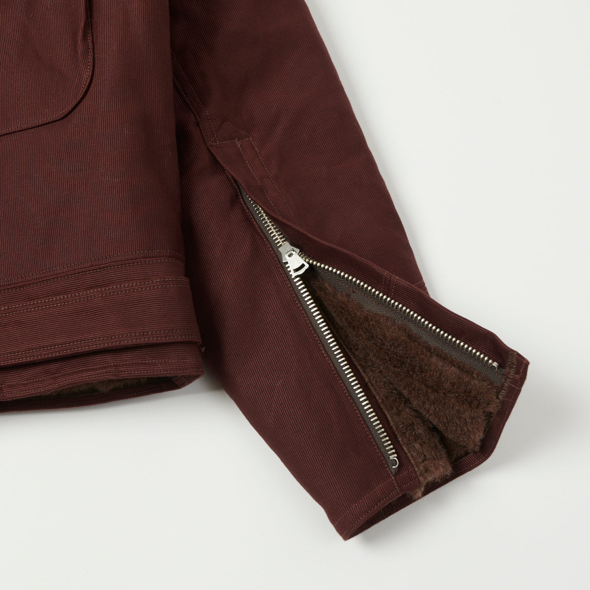 Freewheelers & Co 'Wind Master' Winter Flying Jacket - Red Brown