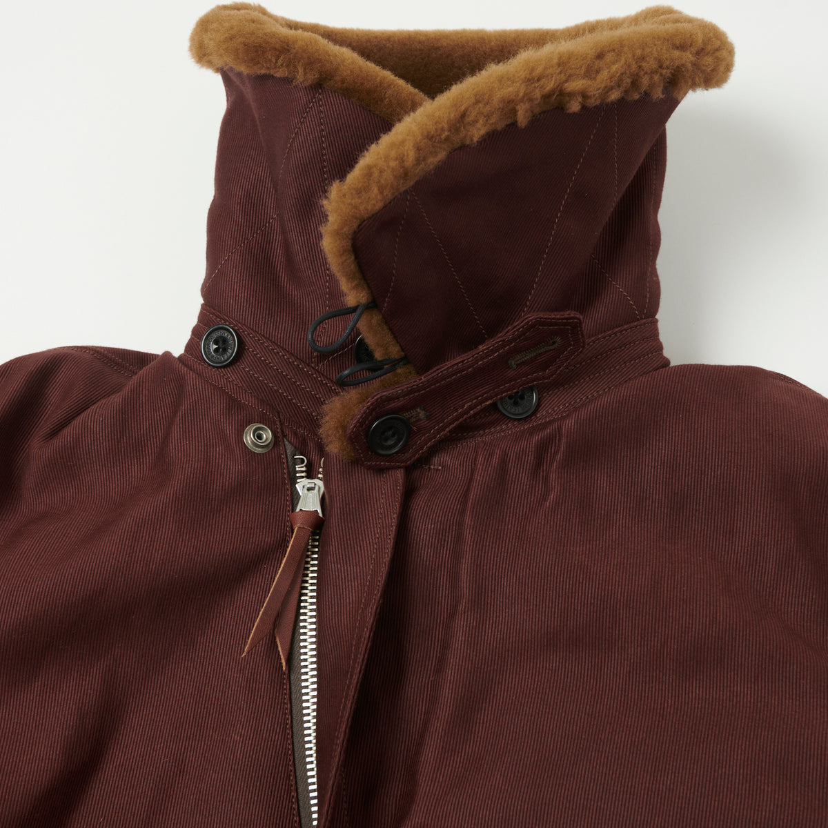 Freewheelers & Co 'Wind Master' Winter Flying Jacket - Red Brown