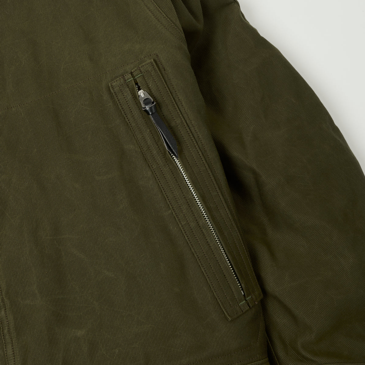 Freewheelers & Co Leather Togs 'Winter Aviators' Jacket - Dark Khaki Beige