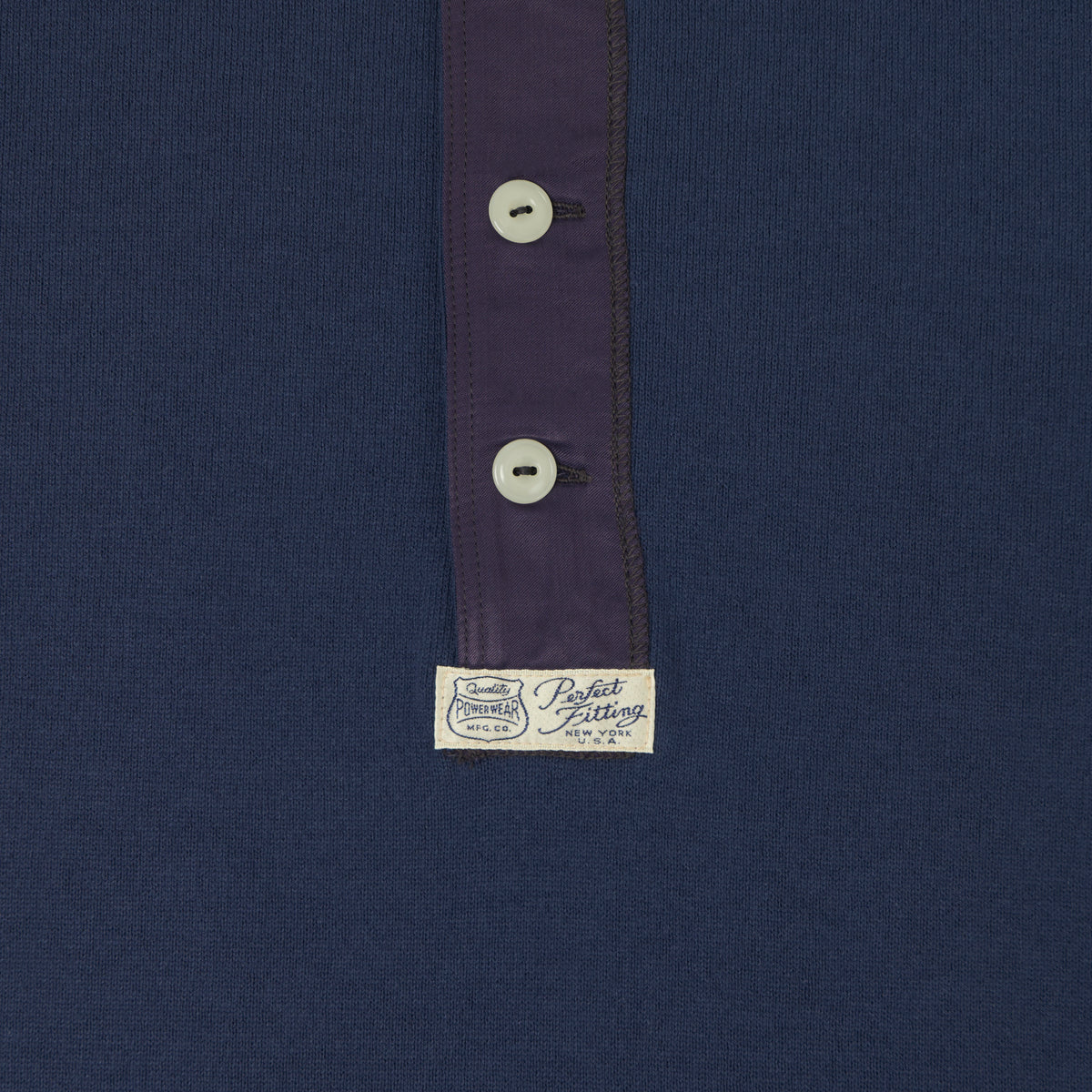 Freewheelers & Co Power Wear Long Sleeve Henley - Dry Navy