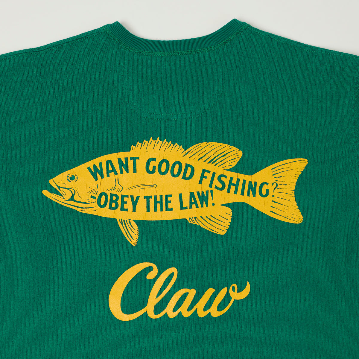 Freewheelers & Co Power Wear 'Claw' Long Sleeve Henley - Green