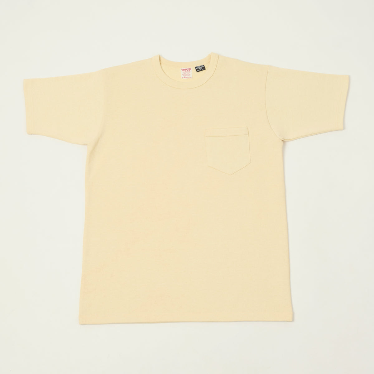 Freewheelers & Co Power Wear Short Sleeve Pocket Tee - Straw Cream