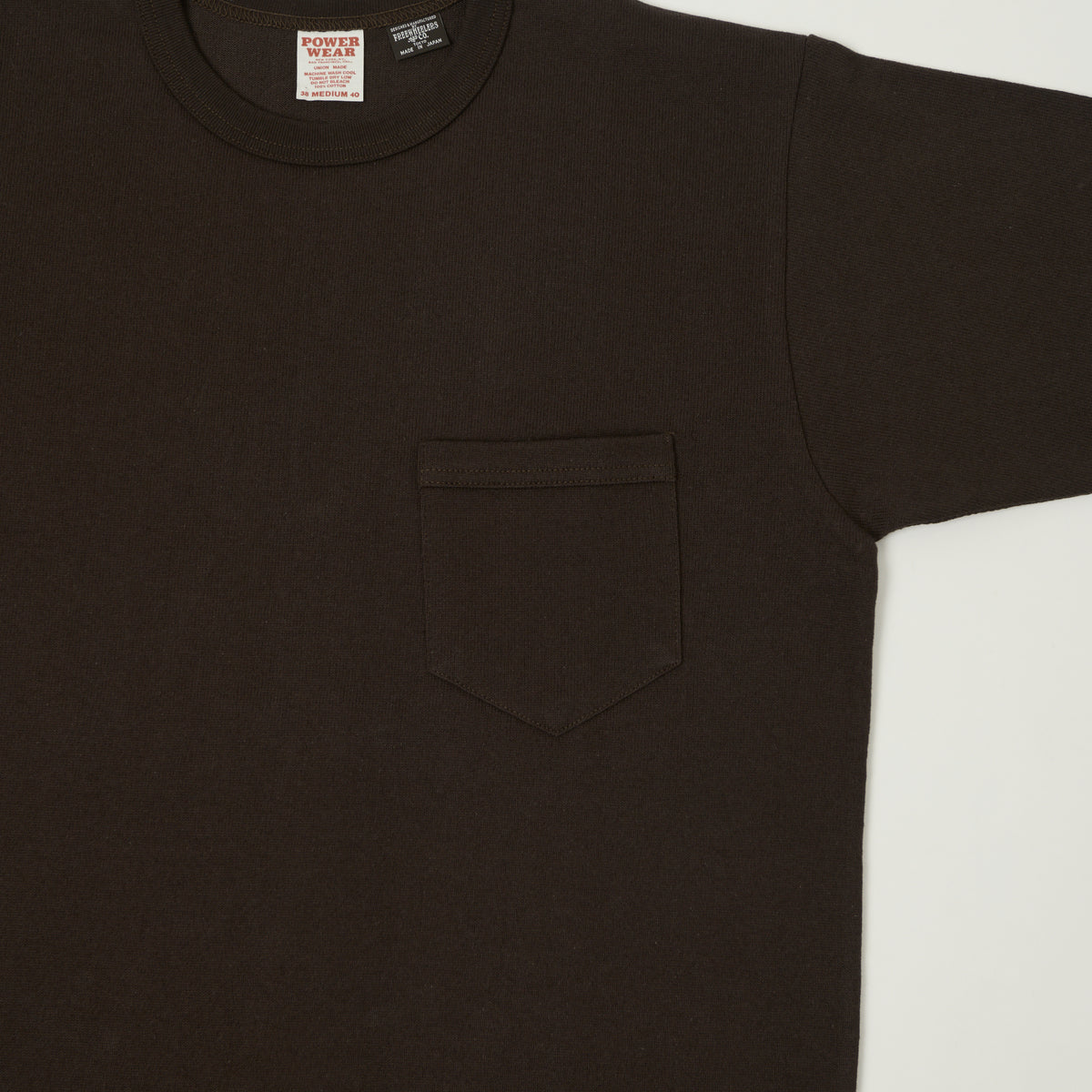 Freewheelers & Co Power Wear Short Sleeve Pocket T-Shirt - Jet Black