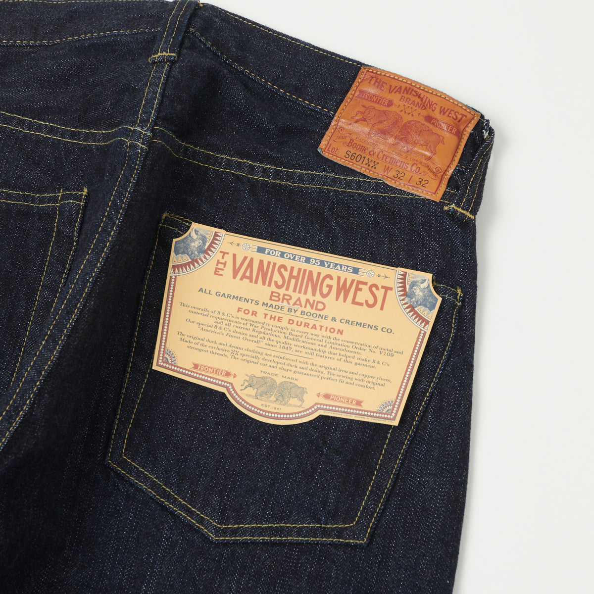 Freewheelers & Co The Vanishing West S601XX 1944-45 Loose Straight Jean - One Wash