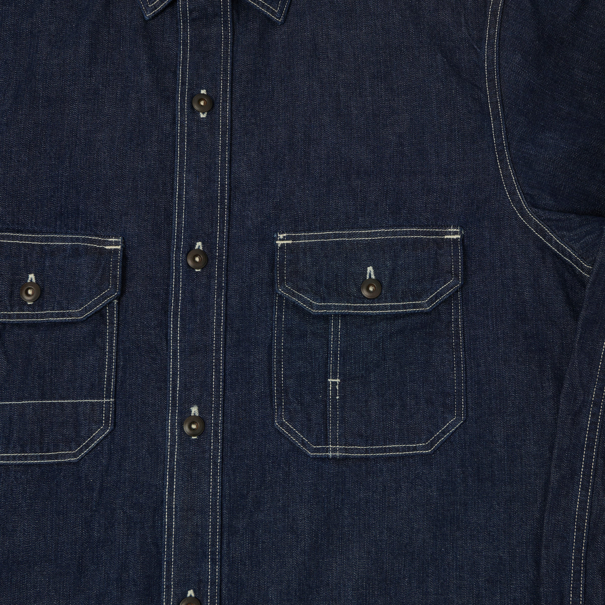 Freewheelers & Co Union Special Overalls 'Birner' 8.5oz Denim Mechanics Shirt - One Wash