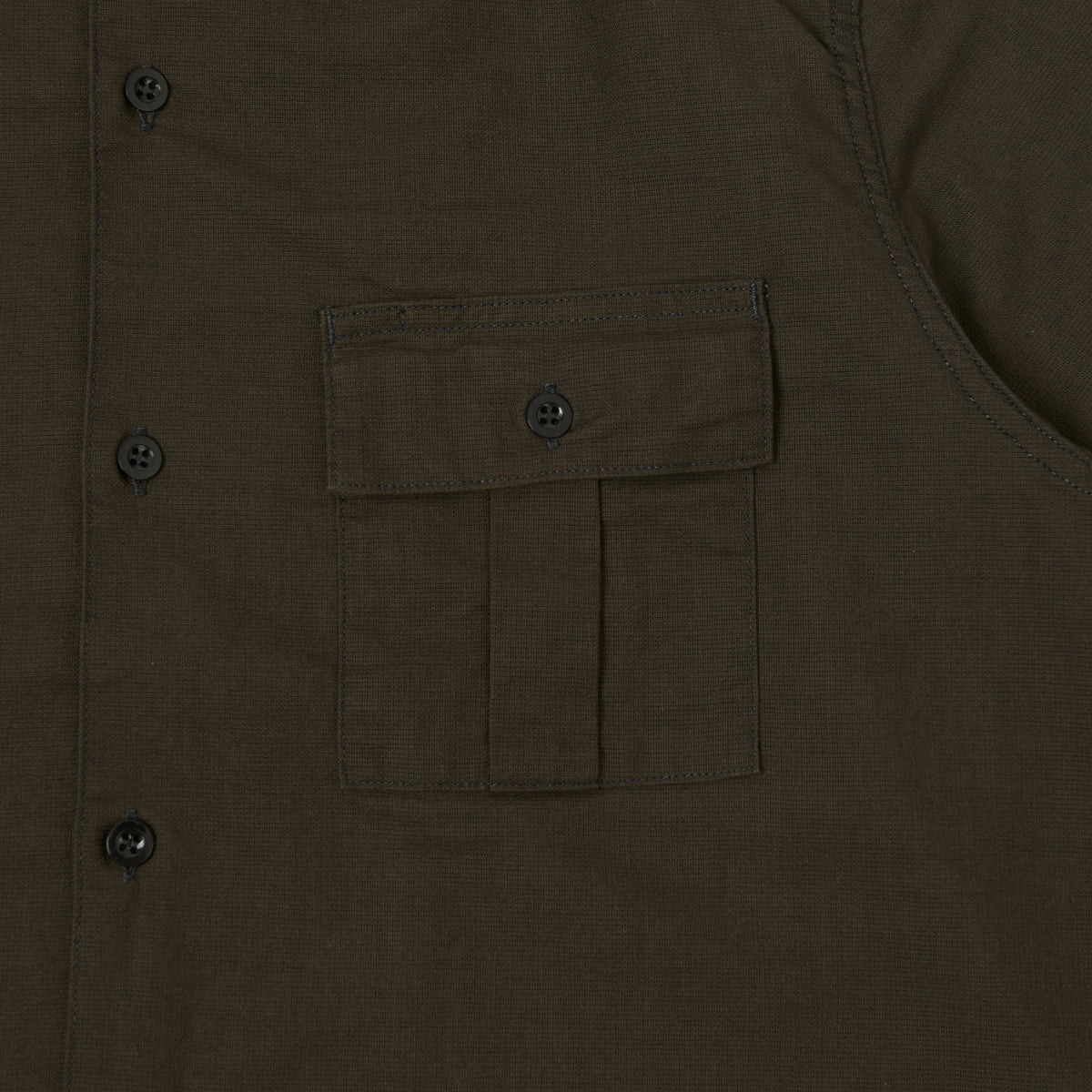 Freewheelers & Co Motor Psyclone 'Corky' Short Sleeve Shirt - Waste Oil Black