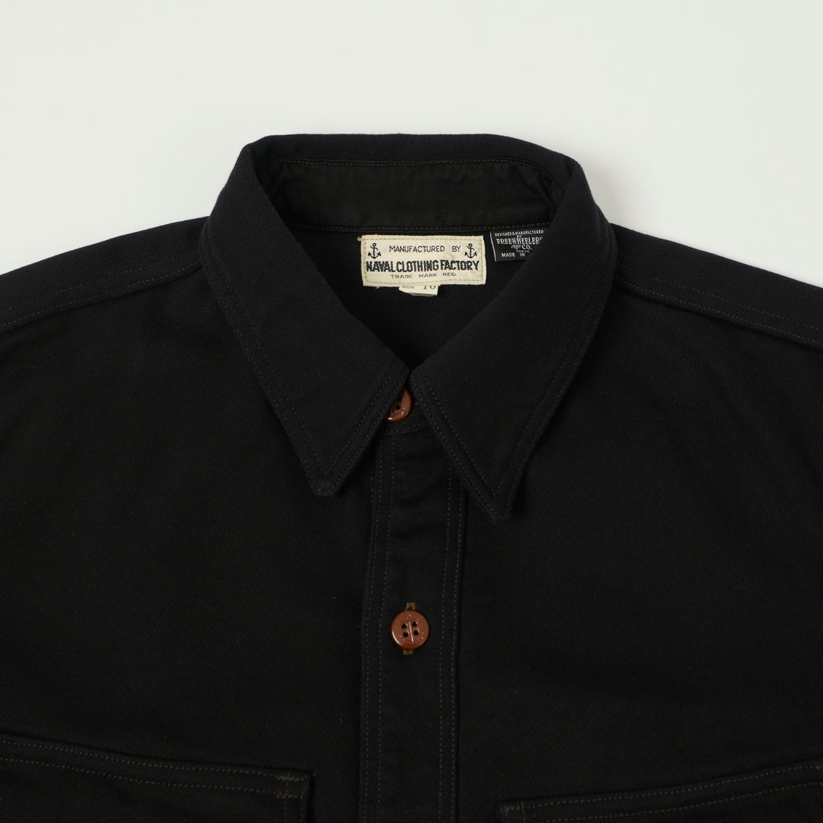 Freewheelers & Co U.S Navy Utility CPO Shirt - Dark Navy