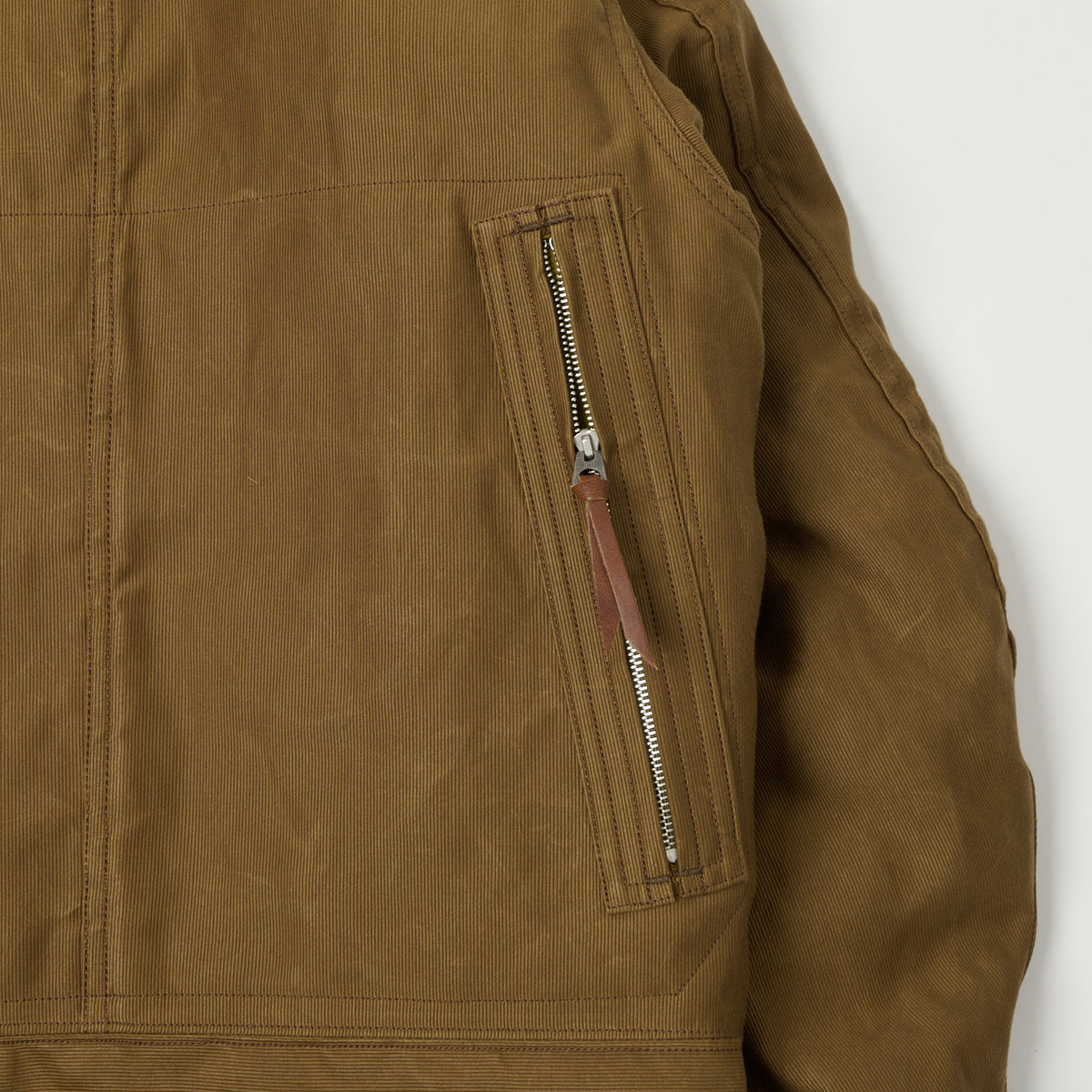 Freewheelers & Co Leather Togs 'Winter Aviators' Jacket - Sepia Brown