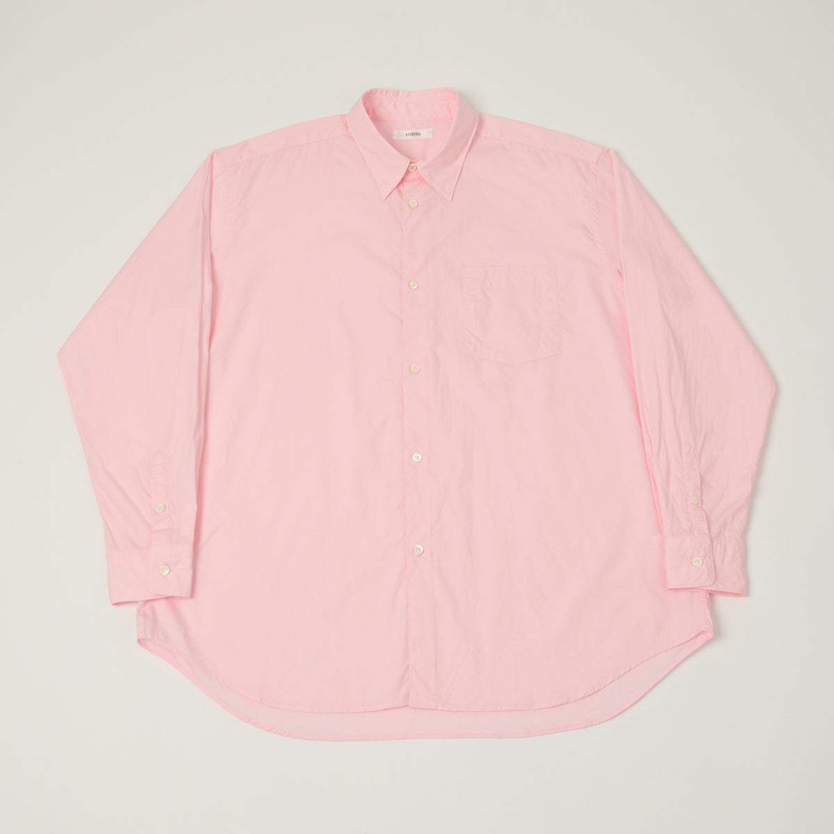 Fujito 'Big Sleeve' Button Up Shirt - Pink
