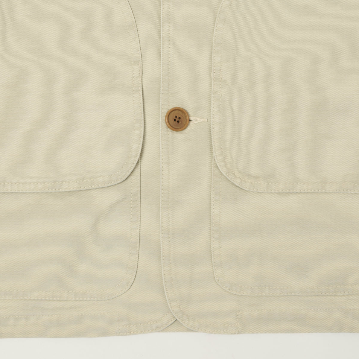 Fujito Duck Canvas Hunting Jacket - Light Beige