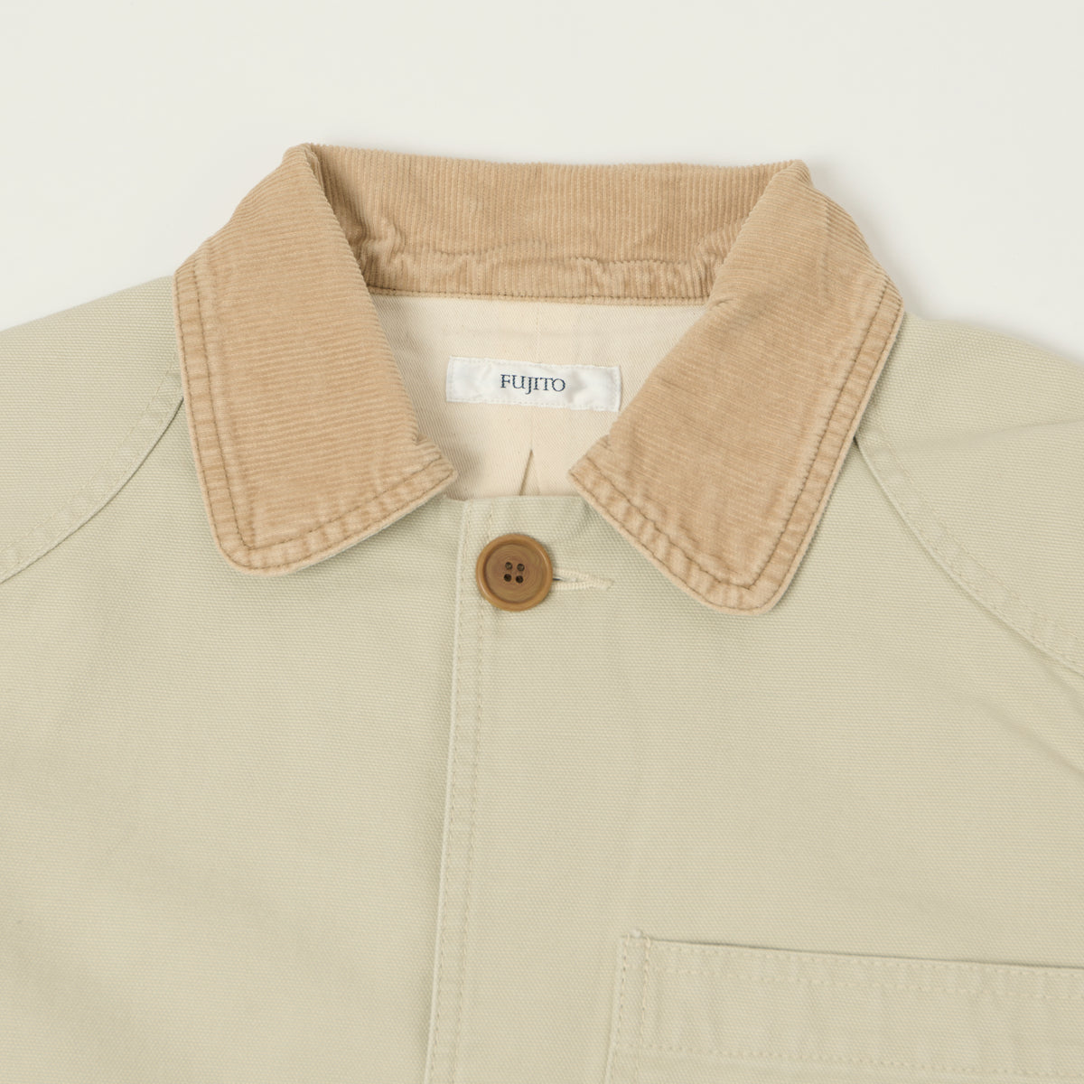 Fujito Duck Canvas Hunting Jacket - Light Beige