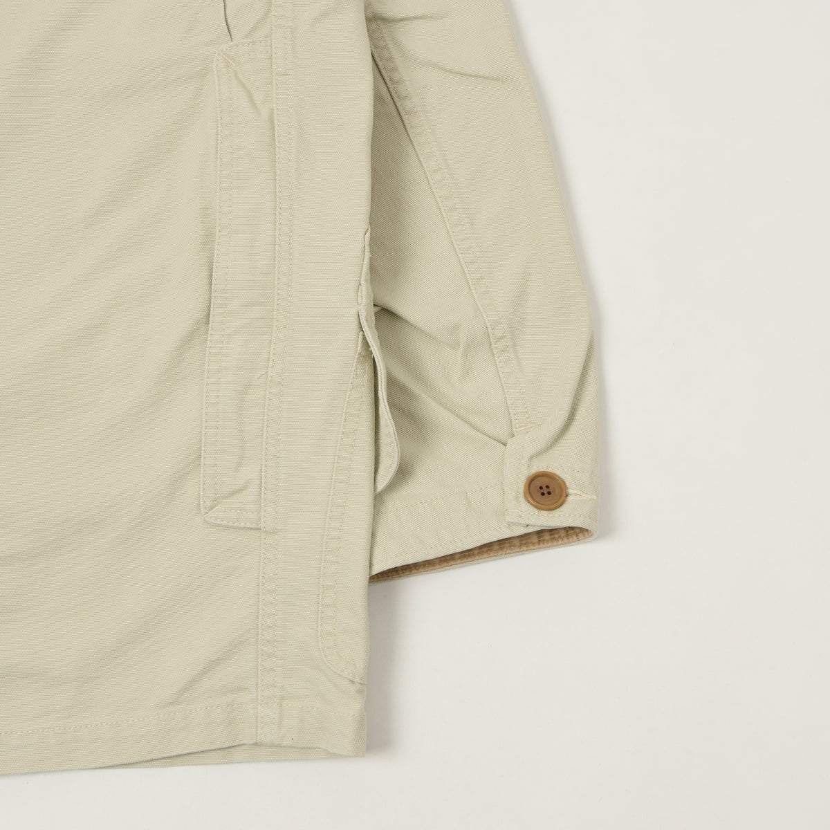 Fujito Duck Canvas Hunting Jacket - Light Beige