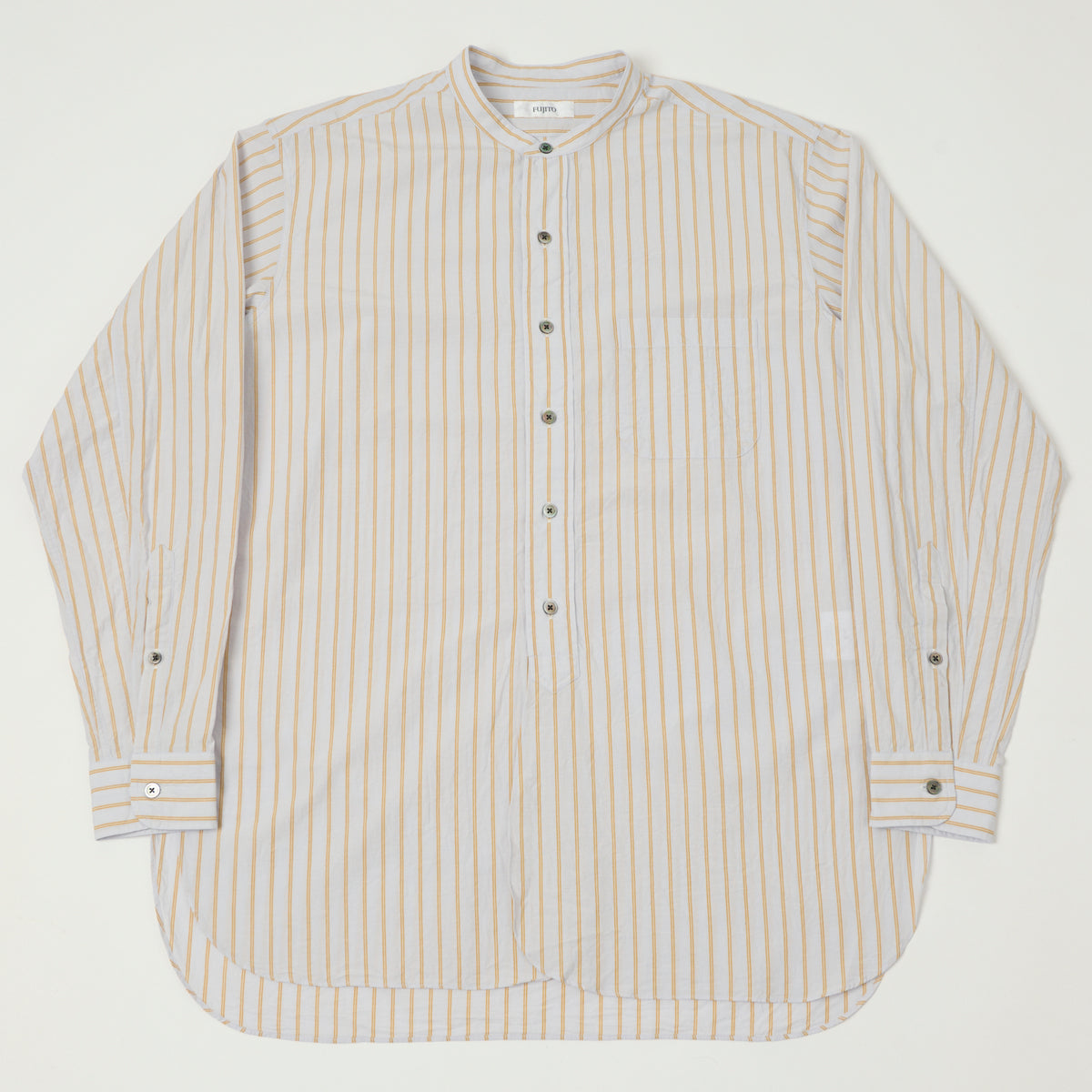 Fujito Officer Shirt - Orange Stripe