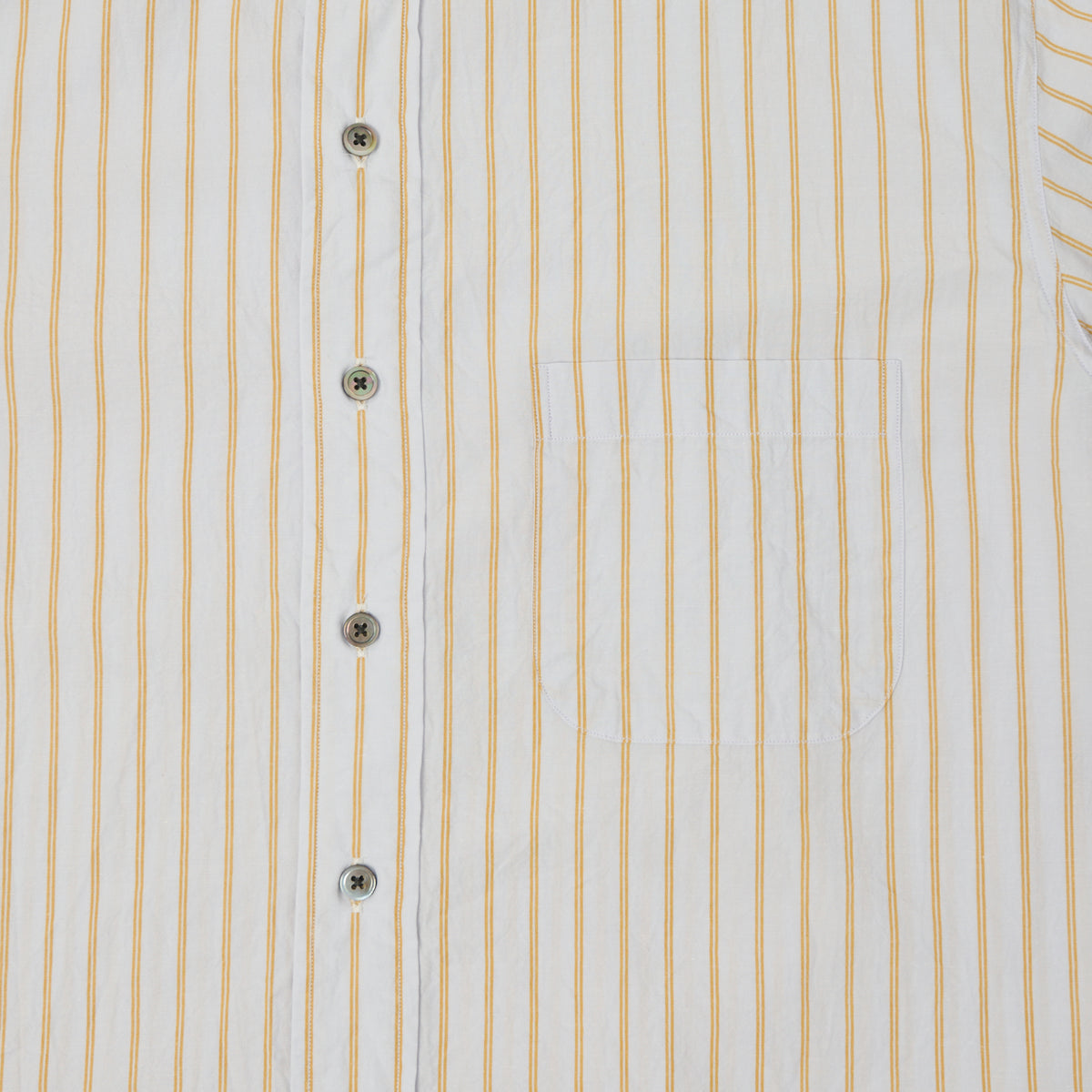 Fujito Officer Shirt - Orange Stripe