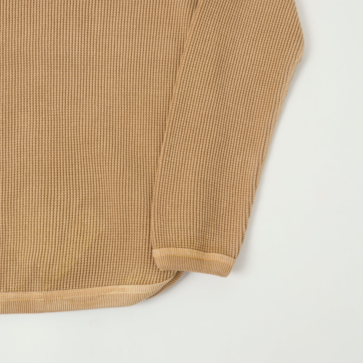 FULLCOUNT 5964 Heavyweight Waffle T-Shirt - Beige