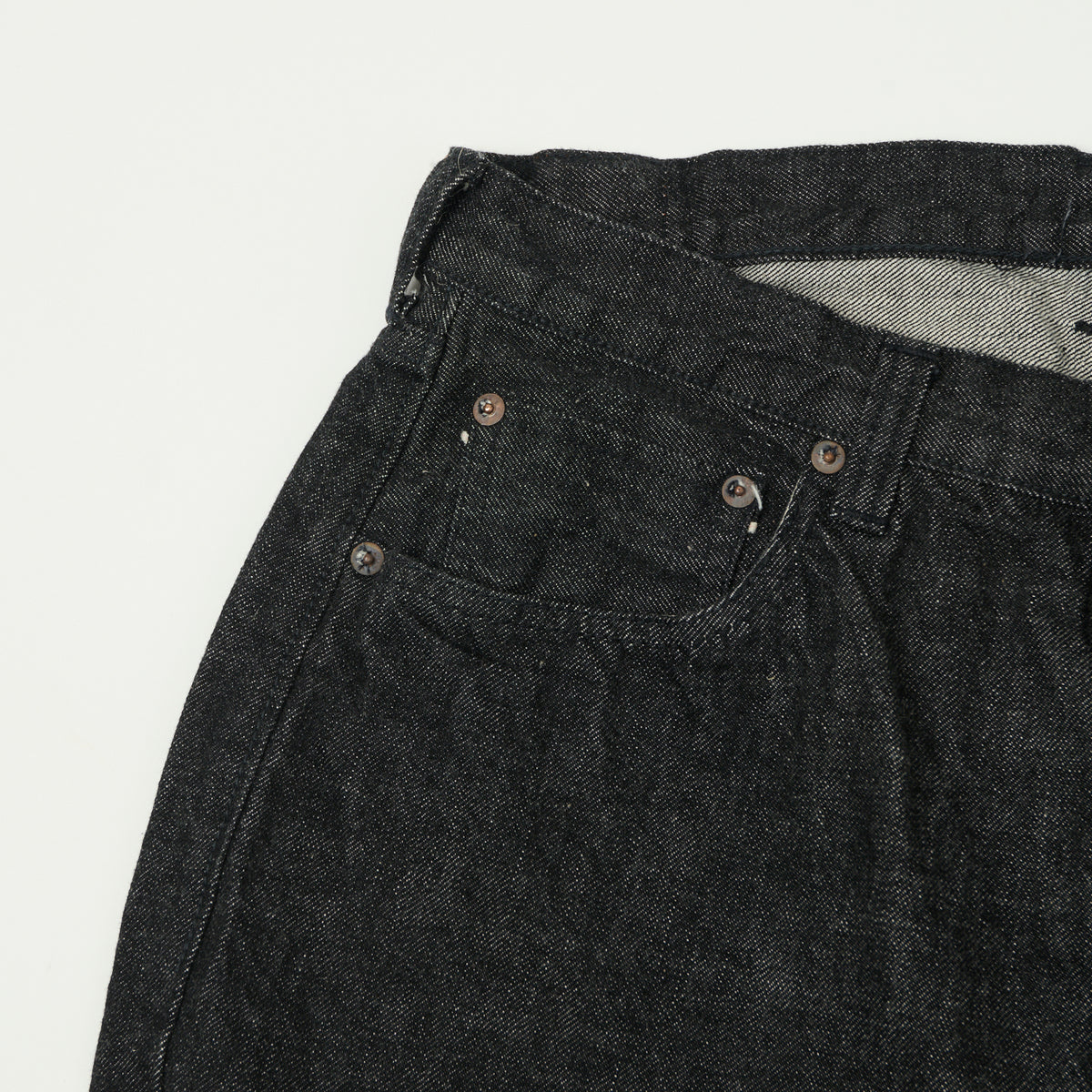FULLCOUNT 0105 13.7oz Wide Straight Jean - Black One Wash