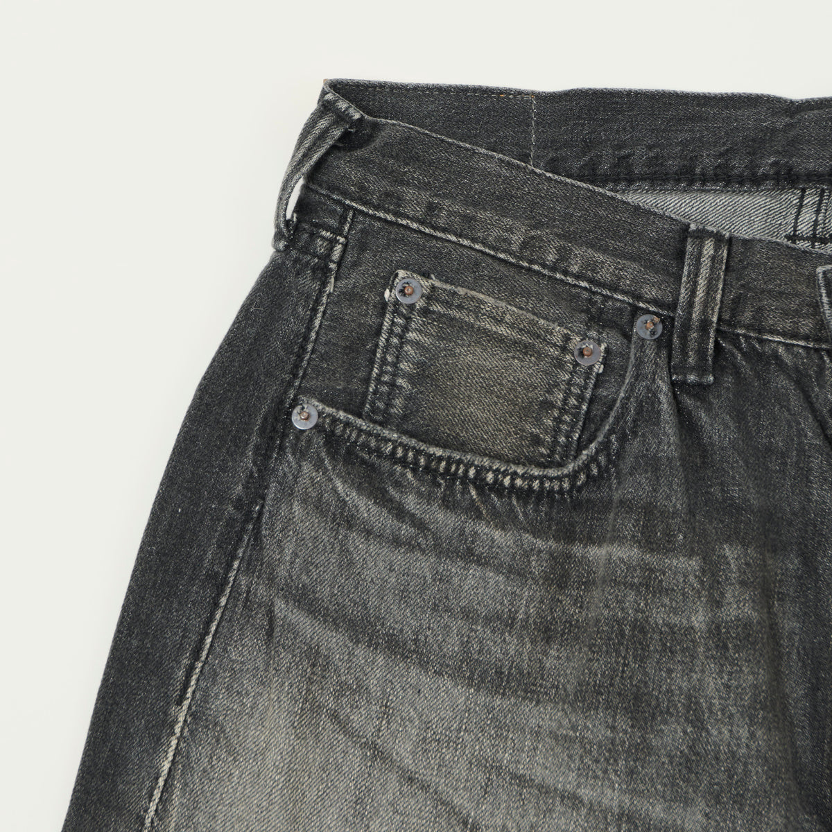 FULLCOUNT 0105SS 'Super Smooth' 11.5oz Wide Straight Jean - Black 'Dartford' Wash