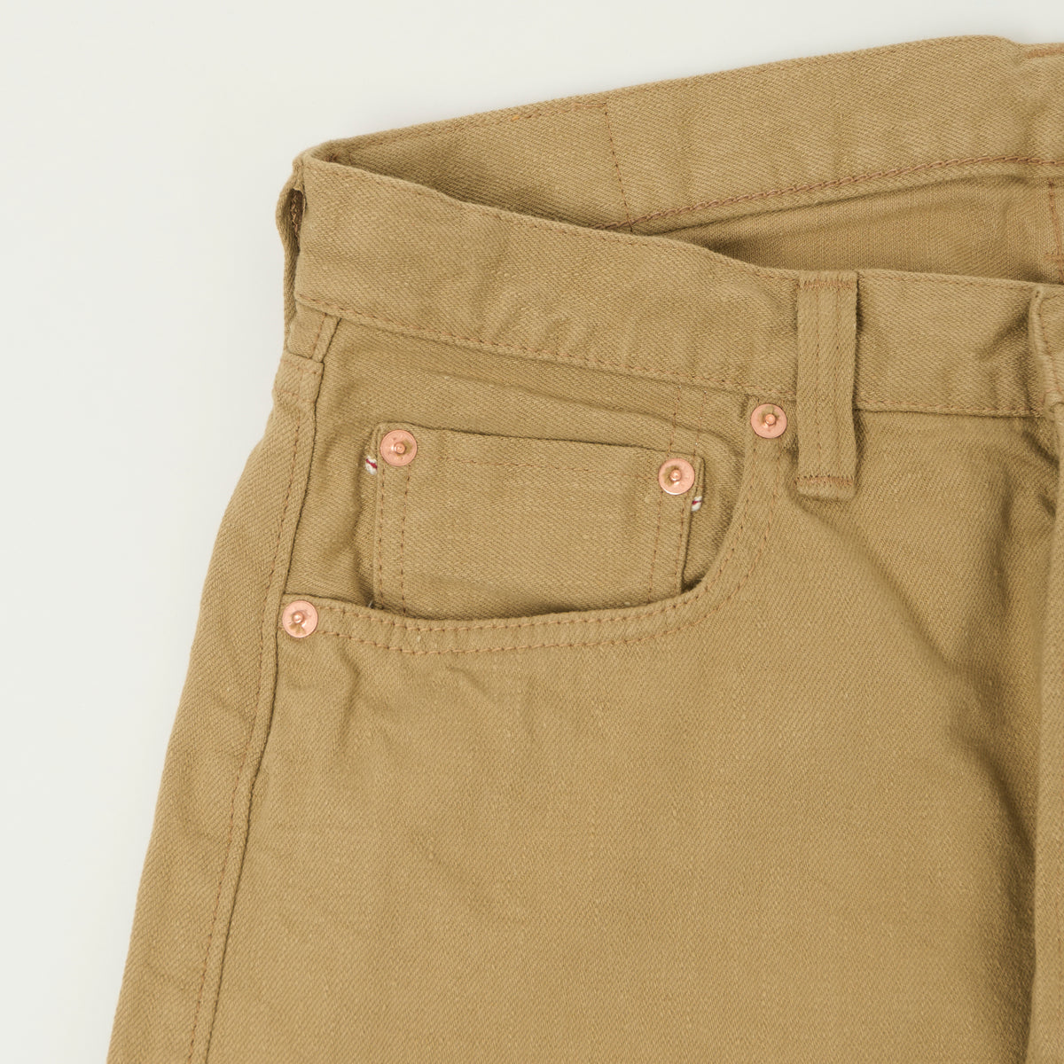 FULLCOUNT 0105 12oz Wide Straight Jean - Beige