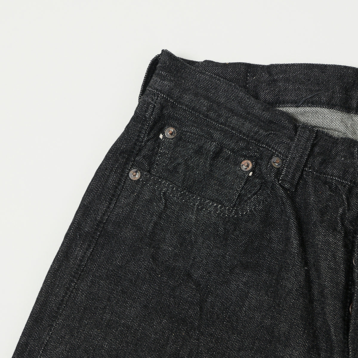 FULLCOUNT 1101 13.7oz Loose Straight Jean - Black One Wash