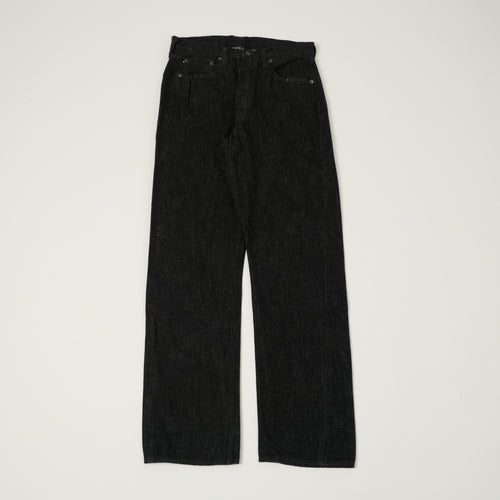 FULLCOUNT 1101SS 'Super Smooth' 11.5oz Loose Straight Jean - Black One Wash