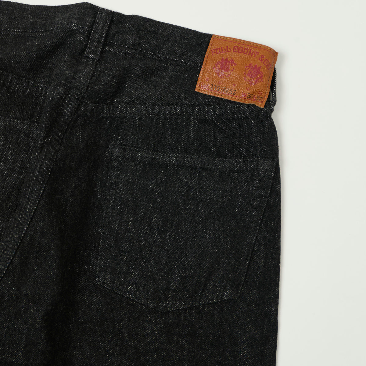 FULLCOUNT 1101SS 'Super Smooth' 11.5oz Loose Straight Jean - Black One Wash