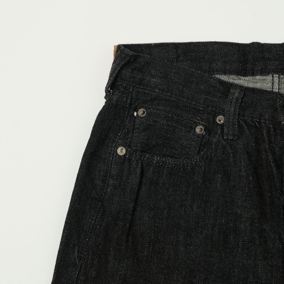 FULLCOUNT 1101SS 'Super Smooth' 11.5oz Loose Straight Jean - Black One Wash