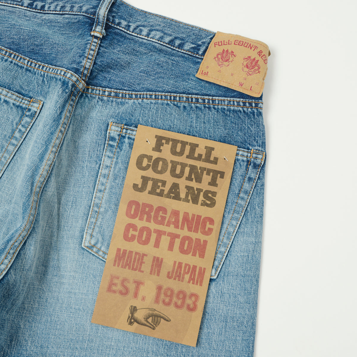 FULLCOUNT 1102 13.7oz Regular Straight Jean - 'Eastbourne' Wash