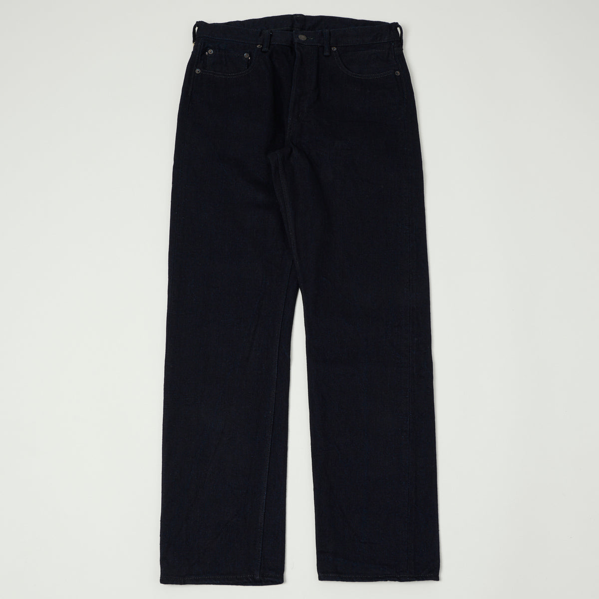 FULLCOUNT 1103 15.5oz 'Super Rough' Regular Straight Jean - Indigo/Black One Wash